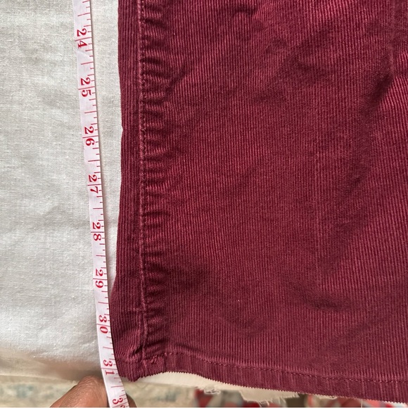 Eddie Bauer Cranberry Red Slightly Curvy Bootcut Corduroy Pants – Size 10 - Picture 3 of 10